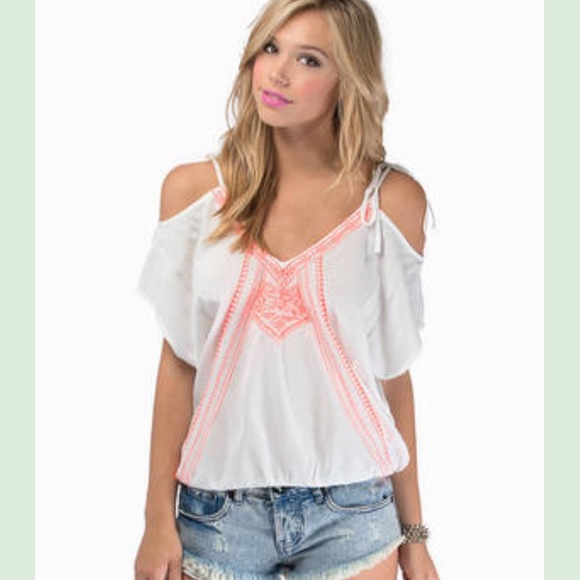 Tobi Sofia Peasant top, Large, NWOT - Picture 1 of 10